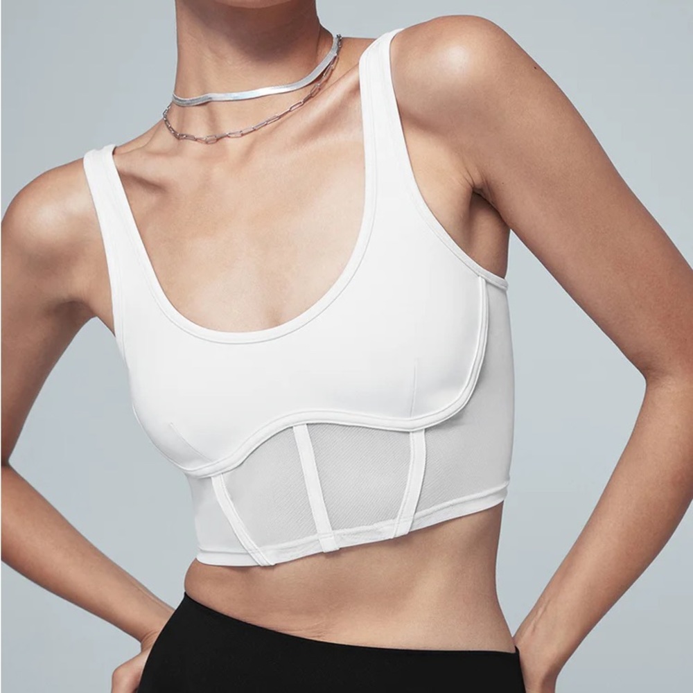 Alo Corset mesh tank top